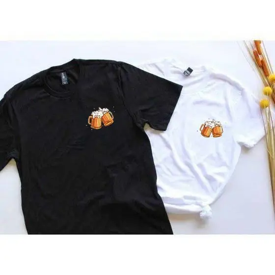 Kit Camiseta Casal Namorados Cerveja Chopp 100% Algodão Premium
