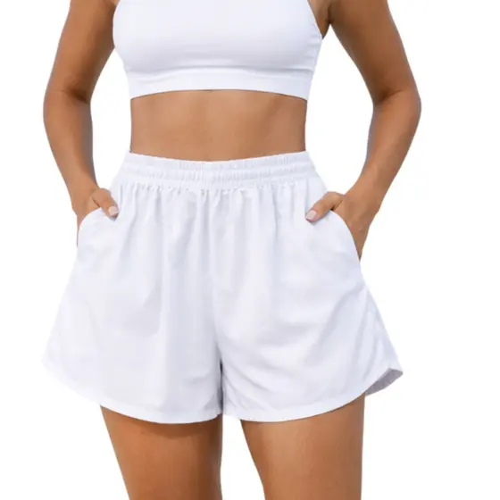 Short Shortinho Feminino Tactel P ao Plus Size Moda Praia Tecido Leve Short Academia