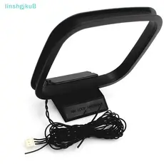 [lLinshgjkuB] Antena Interna AM FM Loop Conector Aéreo De 3 Pinos Para Receptor De Áudio Estéreo [Novo]