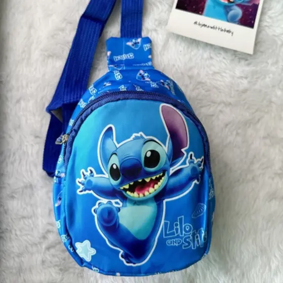 Bolsinha Infantil Transversal do Stitch