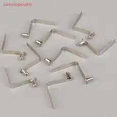 (cassiopeiahb) Clipes De Mola De 10pcs Travamento Do Pino Tubo Clip De Empurrar Para O Caiaque Poste De Barracas 6mm Acessórios De Acampamento Da Prancha