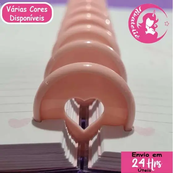 Disco para Caderno Inteligente com Coração - 28mm c/12un