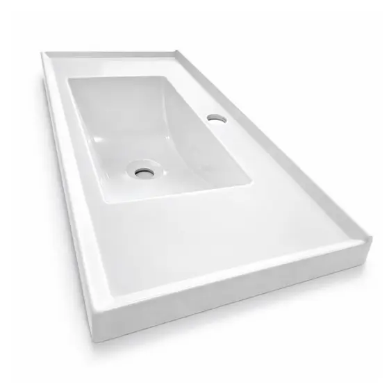 *Liquidação* Pia Para Banheiro Lavabo Em ABS Retangular 59,5x31 CM (Somente a Pia)