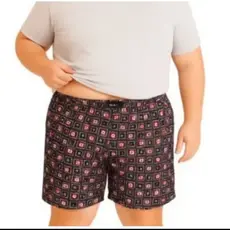 Kit 3 Cuecas Samba Canção Plus Size em Microfibra Premium Lisa Bermuda Adulto Extra Grande.