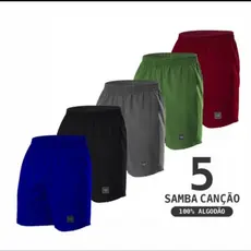 Kit 5 Samba Canção Algodão Pijama Short De Dormir 100% Algodão Short Samba Canção 100% Algodão .