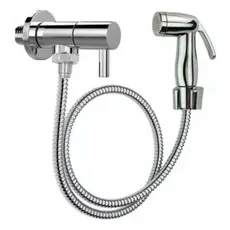 Duxa Higiênica Registro Inox Super Luxo 1/4 Volta