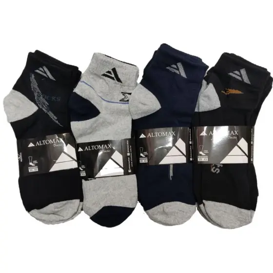kit 6, 12 OU 15 Pares Meia Cano Curto Altomax Grosso