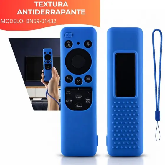 Capa de Silicone Para Controle Remoto Samsung Smart Tv 4k BN59-1432A Cu7700 Solar