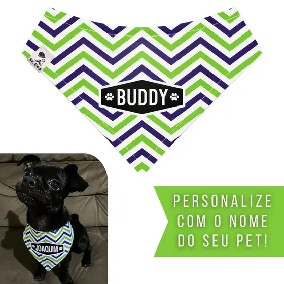 Bandana Pet Personalizada Sr. Dog - Estampa CD06