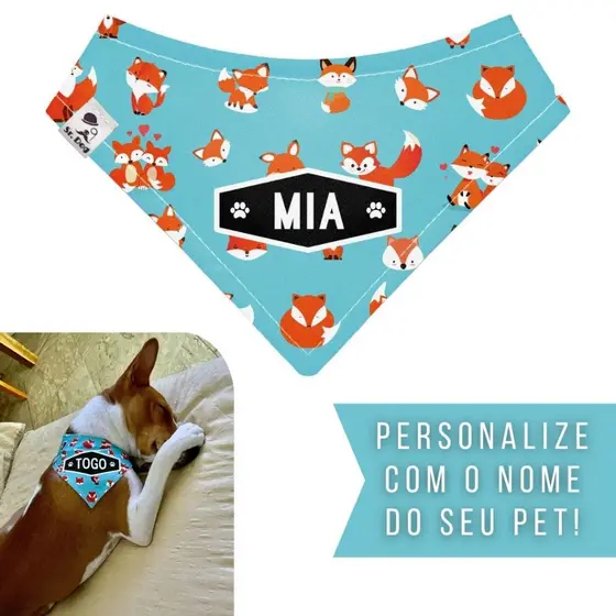 Bandana Pet Personalizada Sr. Dog - Estampa AF01