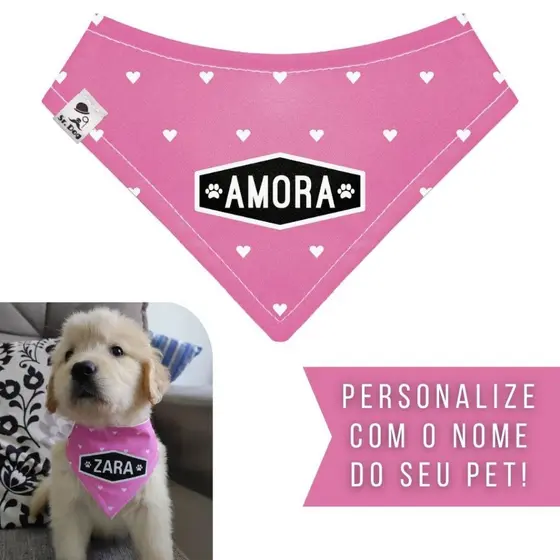 Bandana Pet Personalizada Sr. Dog - Estampa FH01