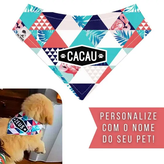 Bandana Pet Personalizada Sr. Dog - Estampa TE01