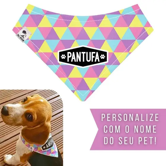 Bandana Pet Personalizada Sr. Dog - Estampa TC02