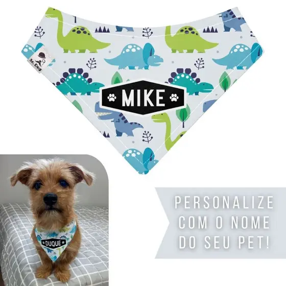 Bandana Pet Personalizada Sr. Dog - Estampa AD01