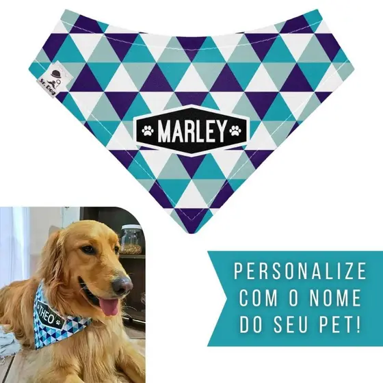 Bandana Pet Personalizada Sr. Dog - Estampa TC01