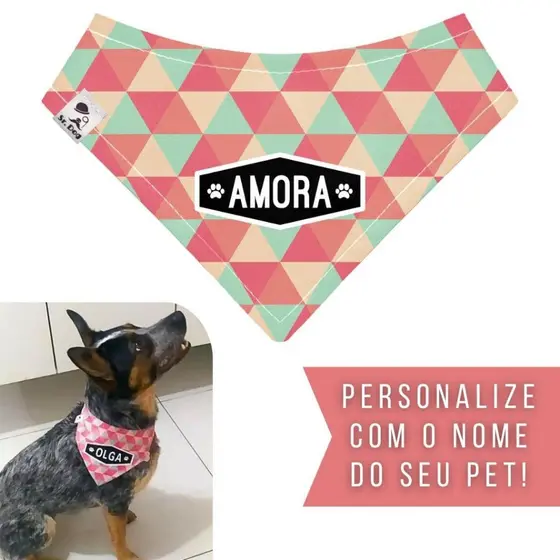 Bandana Pet Personalizada Sr. Dog - Estampa TC03