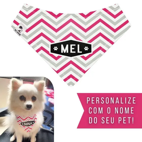 Bandana Pet Personalizada Sr. Dog - Estampa CD03