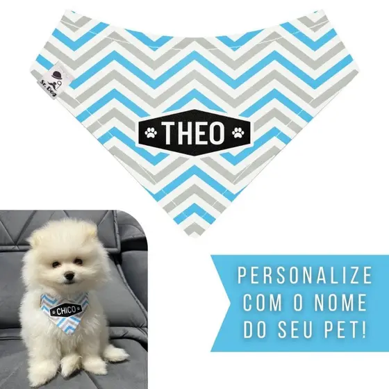 Bandana Pet Personalizada Sr. Dog - Estampa CD02