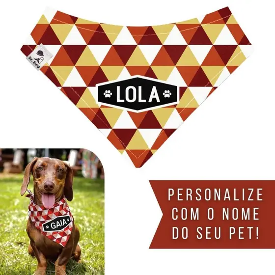 Bandana Pet Personalizada Sr. Dog - Estampa TC05
