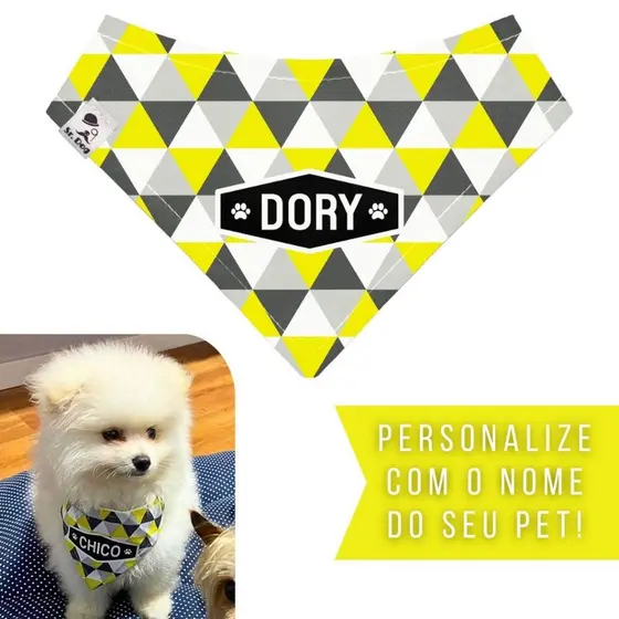 Bandana Pet Personalizada Sr. Dog - Estampa TC04
