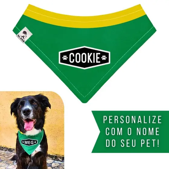 Bandana Pet Personalizada Sr. Dog - Estampa PMBRA02