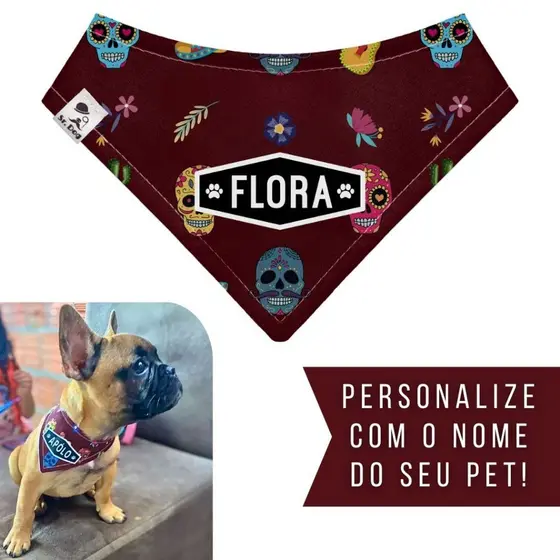 Bandana Pet Personalizada Sr. Dog - Estampa SM02