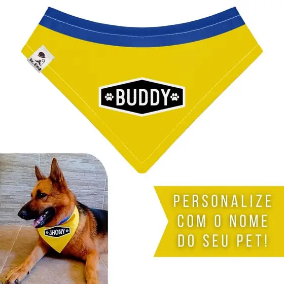 Bandana Pet Personalizada Sr. Dog - Estampa PMBRA03