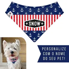 Bandana Pet Personalizada Sr. Dog - Estampa NS01