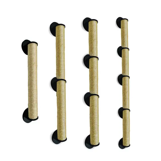 Arranhador de Parede Gigante Sisal Poste Brinquedo Pet Preto