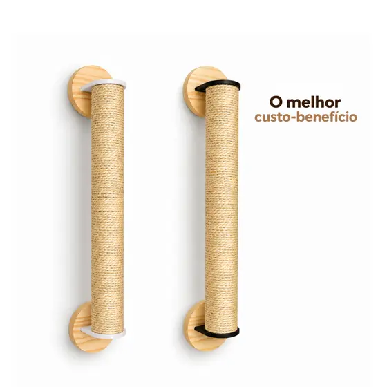 Arranhador Parede Gato Sisal Poste Brinquedo Parede 60cm ou 1 Metro Torre