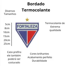 Patch Bordado Times Futebol Fortaleza com ESTRELA Termocolante