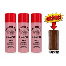 Shampoo Piolho fim , 3 Unidades Mata Piolho e Lêndia