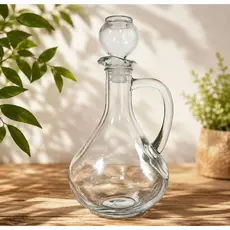 Porta Azeite de Vidro Premium 390ml | Galheteiro Sofisticado Gourmet para Mesa Posta e Cozinha Fina