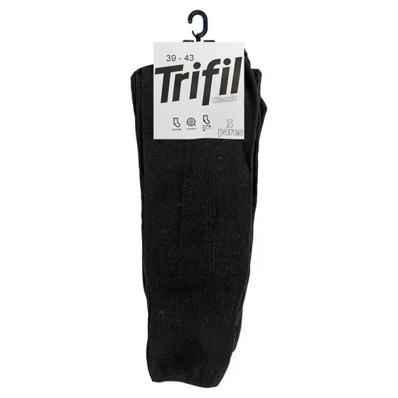 Kit 3 Pares Meia Clássica Social Trifi Sicília T7001