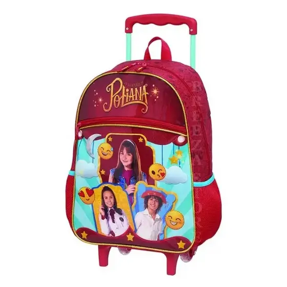 Mochila Escolar Tam G Rodinhas Poliana - Pacific Original
