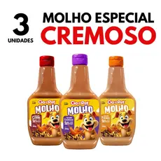 Kit 3un Molho Especial Para Ração Cães Cremoso Cia do Pet 250g