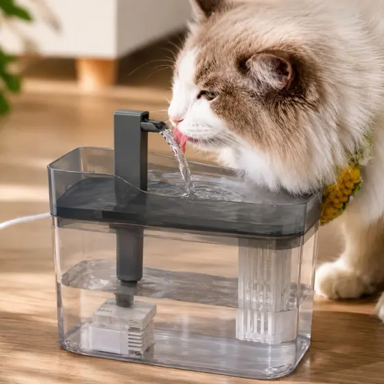 Fonte Bebedouro Automática Para Gatos e Cachorros Purificador de Água Bivolt com Filtro Bombinha