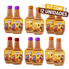 Kit 6 ou 12 Unidades de Molho 250g Cia do Pet para Ração de Cachorro Especial Cremoso Saboroso