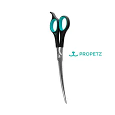 Tesoura Laser Curva 7,5" Azul Propetz