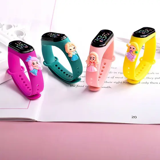 [PROMOÇÃO] Relógio Digital LED Infantil À Prova D 'Água Com Desenho Para Crianças/ Meninas
