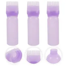 Kit1、2、3peas  Frascos Aplicadores com Pente – Tintura de Cabelo, Óleo, Creme e Aromaterapia