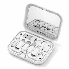 Adaptador Kit 6 em 1 Espelho + Cabo Dual Type-C + Suporte de Mesa | Type-C/Lightning/Micro USB HRebos