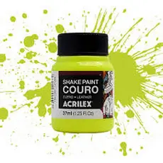 Tinta Couro Acrilex Shake Paint 37 ml Amarelo Limao