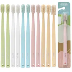 Escova Dental Super Macia Kit's 12UN Ideal para Gengivas Sensíveis Testada e Aprovada por Dentistas