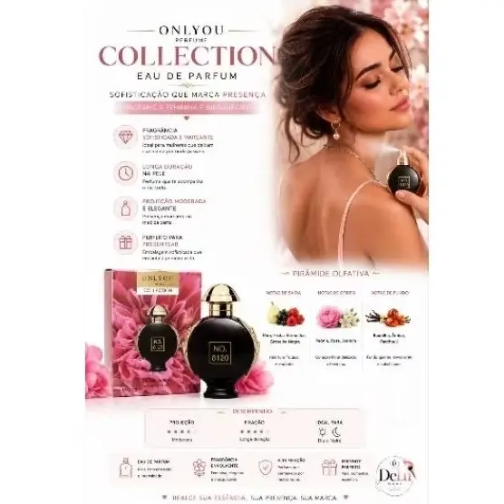 erfume Feminino Onlyou Collection No.8120 30ml Eau de Parfum Alta Fixação Longa Duração Importado