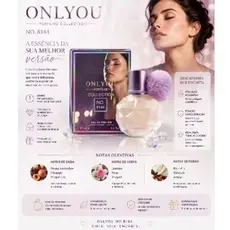 Onlyou No.8144 Perfume Feminino 30ml Importado Alta Fixação Aroma Floral Frutado Longa Duração