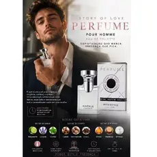 Perfume Masculino Story Of Love Juvenile Pour Homme Eau de Toilette – Fragrância Elegante e Marcante
