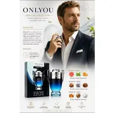 Perfume Masculino Only You Collection Nº 884 Eau de Parfum 30ml – Fragrância Marcante e Sofisticada