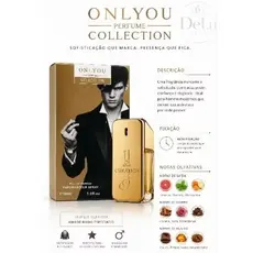 Perfume Onlyou Collection 1 Creation Masculino Eau de Parfum 30ml – Alta Fixação