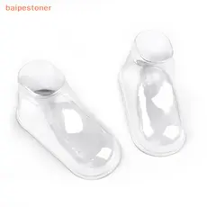 [baipestoner] 10PCS Botas De PVC Transparente Para Crianças Vitrine De Apoio Pés Da Moldura De Plástico Sapatos Molde De Bebê Suporte Expositor De Meias De Maca